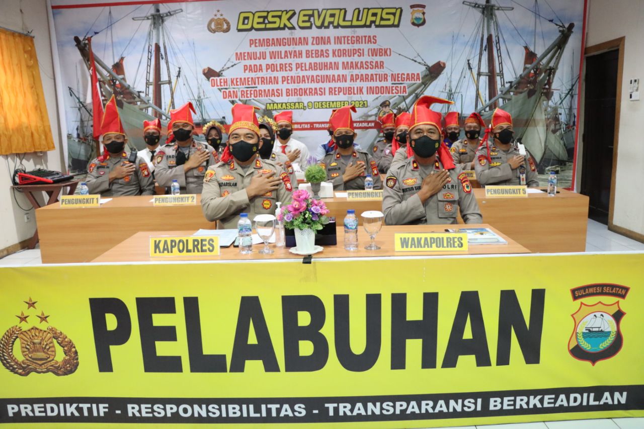 Kapolres AKBP Kadarislam Ikuti Desk Evaluasi Pembangunan Zona Integritas Menuju WBK dan WBBM