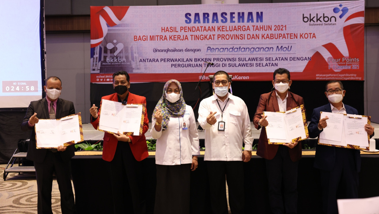 Tingkatkan Penanganan Stunting, BKKBN Sulsel Teken Kerja Sama 26 Perguruan Tinggi