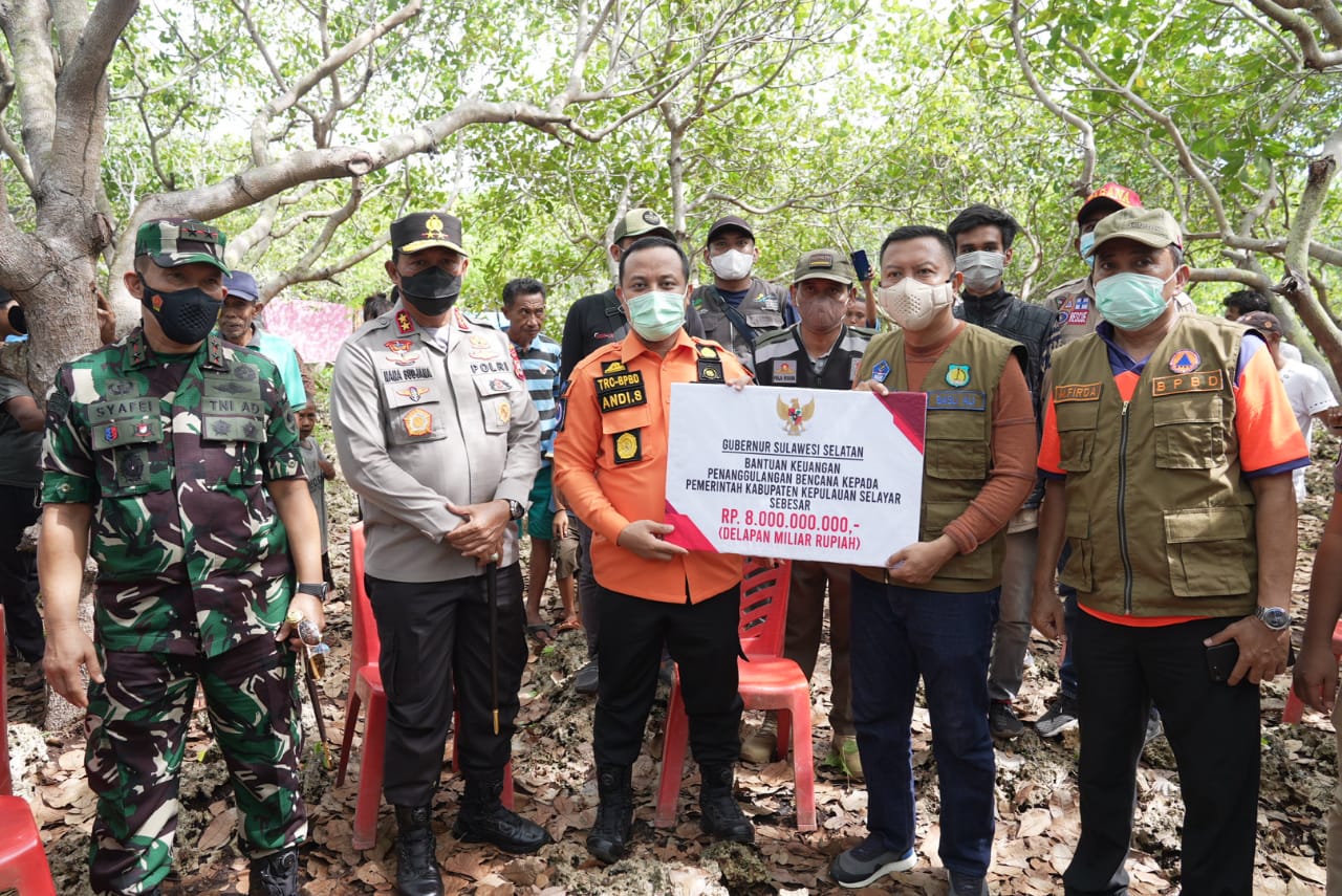 Rp8 Miliar Bantuan Darurat  Bencana untuk Selayar