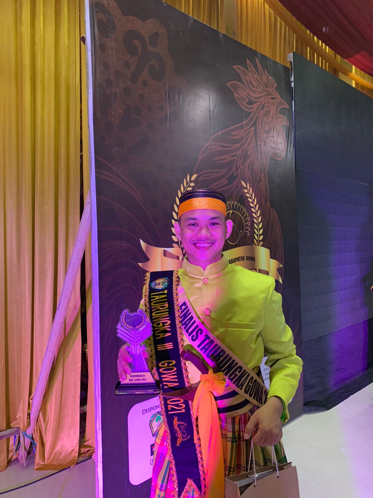 Nurmansyah Raih Runner Up Dua Pemilihan Duta Wisata Gowa 2021