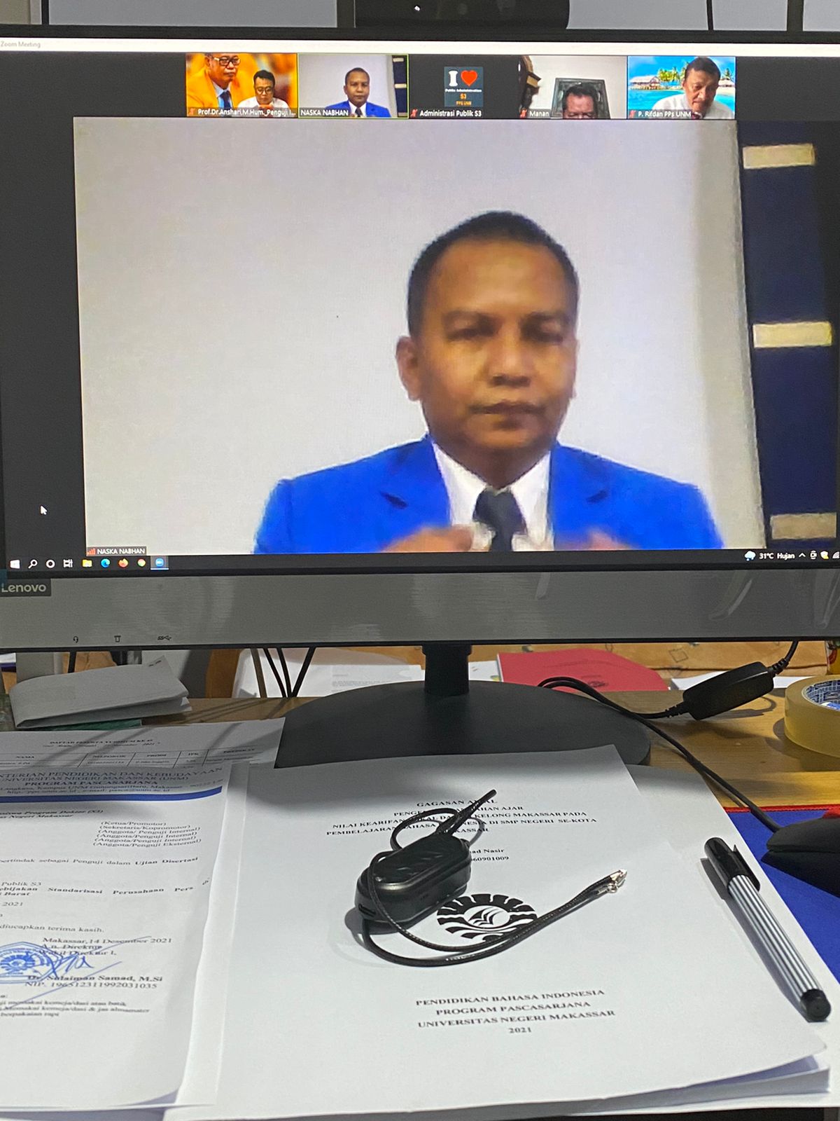 Ketua PWI Sulbar Lulus Raih Predikat Promovendus di PPs UNM