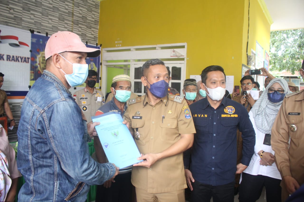 BPN Jeneponto Terbitkan 2.795 Sertifikat Tanah Gratis