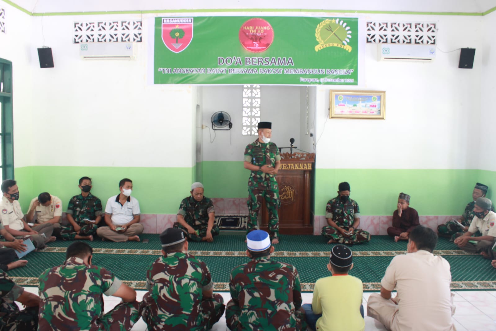 Dandim  Gelar Tabur Bunga dan Doa Bersama