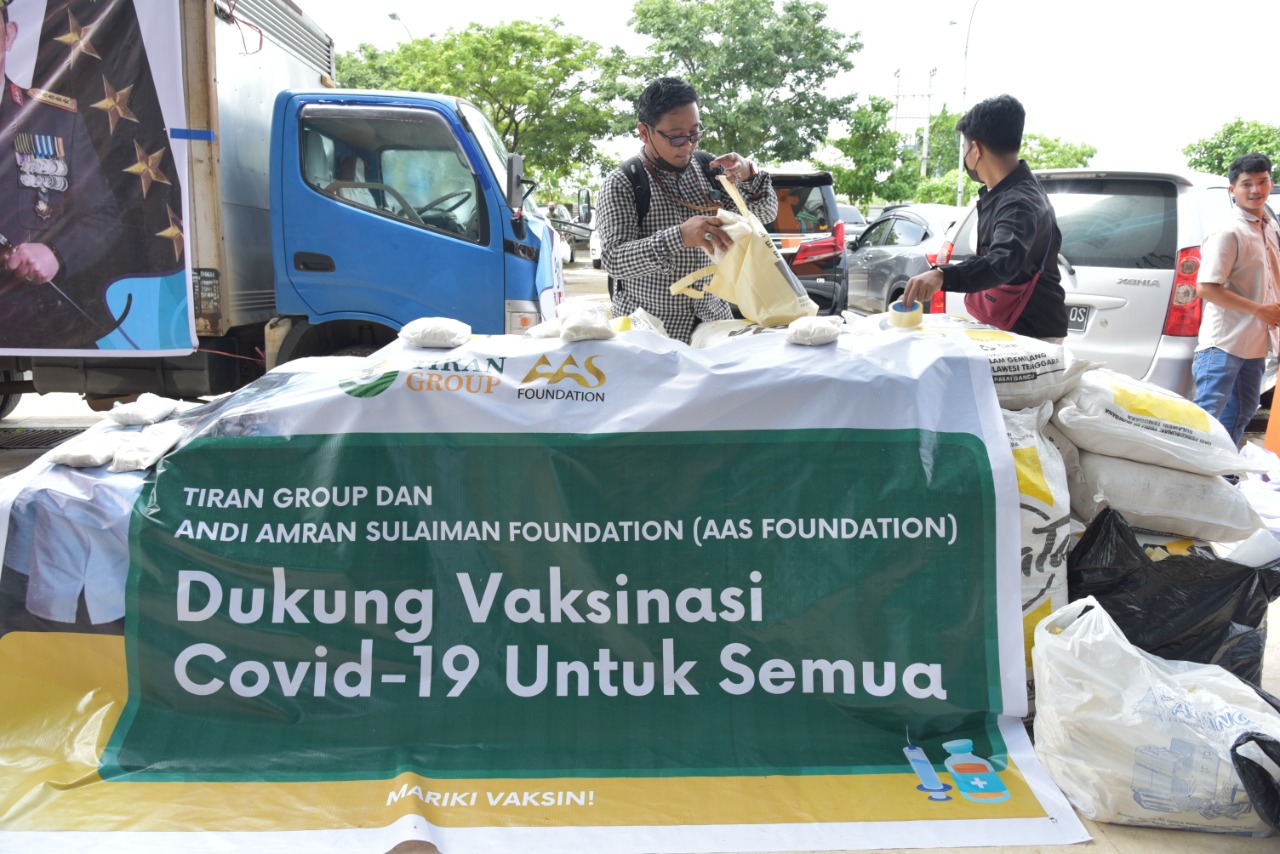 AAS Foundation Bagikan 2 Ton Gula Bagi Peserta Vaksinasi di CCC