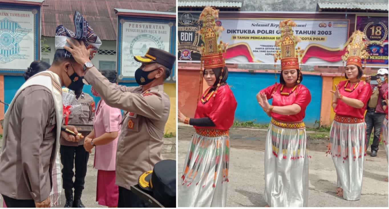 Kapolres Baru Tana Toraja Disambut Tarian Pagellu dari Polwan