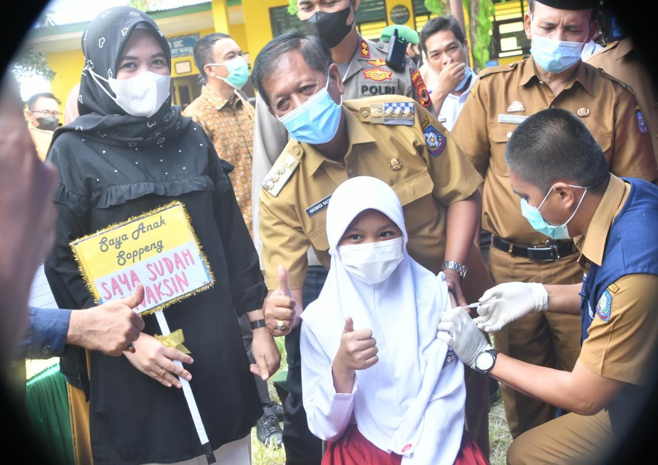 Polres dan Pemkab Soppeng Launching Vaksin Merdeka untuk Anak Usia 6-11 Tahun