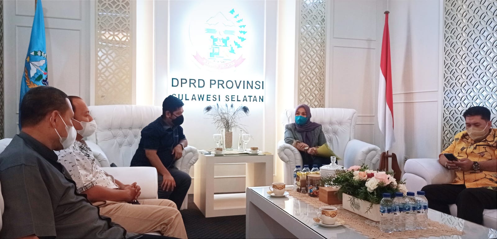 Ketua ASPARINDO, Saharuddin Ridwan Audience  ke Ketua DPRD Sulsel