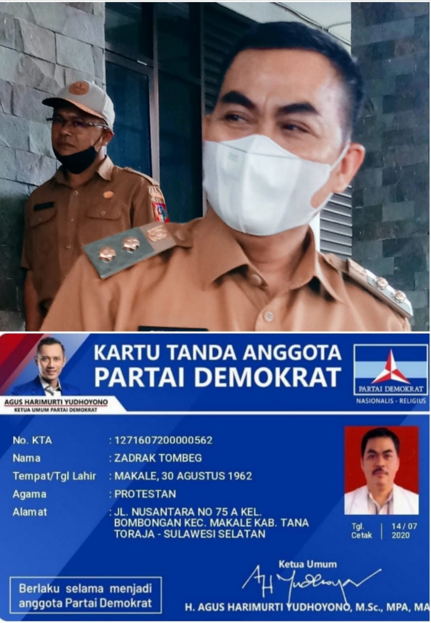 Wabup Tana Toraja Diperebutkan Demokrat dan Gerindra Jabat Ketua Partai