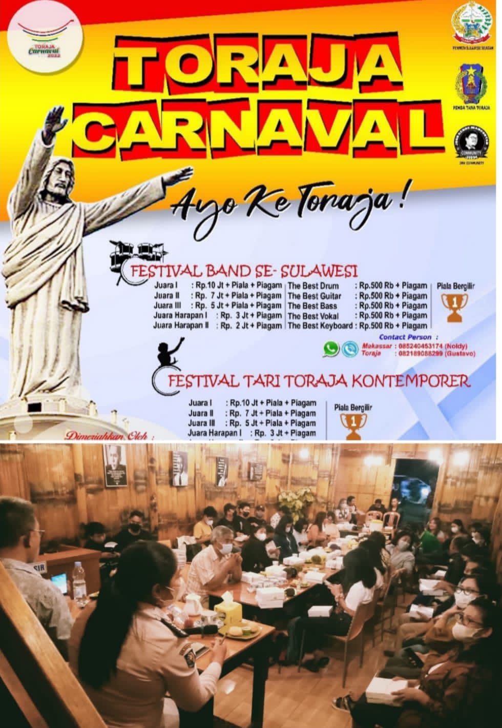 Festival Band dan Tarian Toraja Contemporer Meriahkan Toraja Carnaval