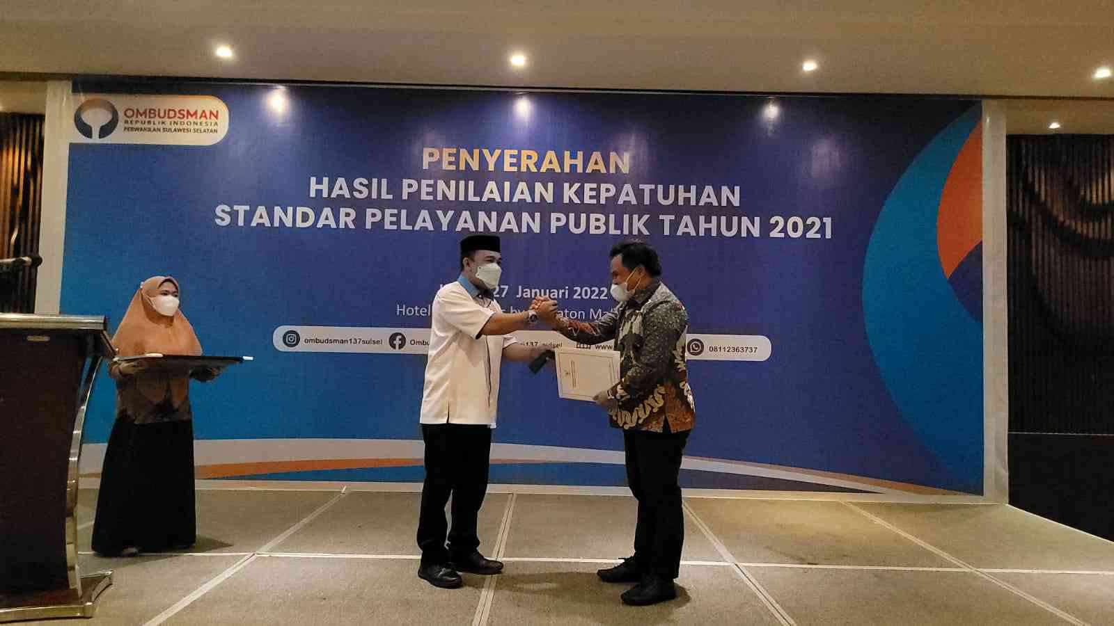 Wabup Asman : Pelayanan Publik Harus Berkualitas, Penghargaan Ombudsman Hanya Bonus