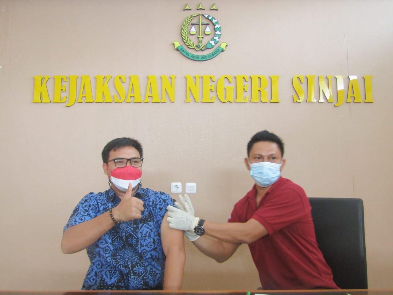 Jajaran Kejari Sinjai Jalani Vaksin Booster, Dimulai dari Kepala Kejaksaan