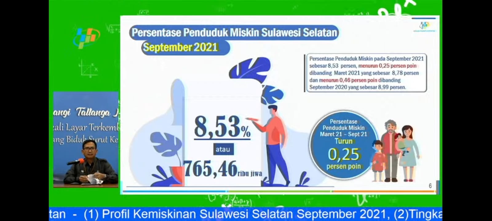 BPS Rilis Angka Kemiskinan dan Pengangguran di Sulsel