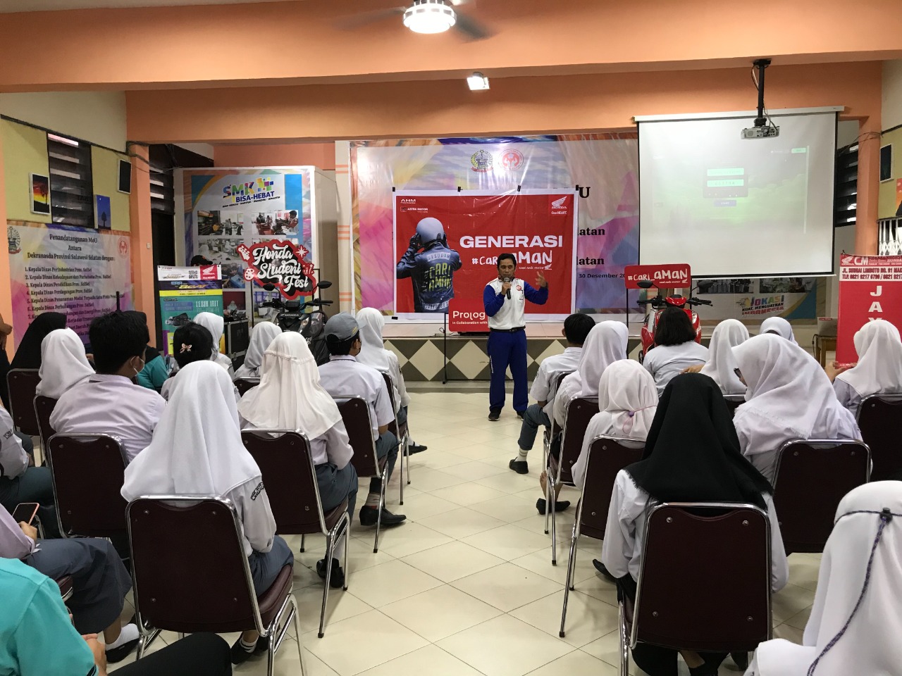 Asmo Sulsel Gencar Sebar Virus Cari Aman di Sekolah
