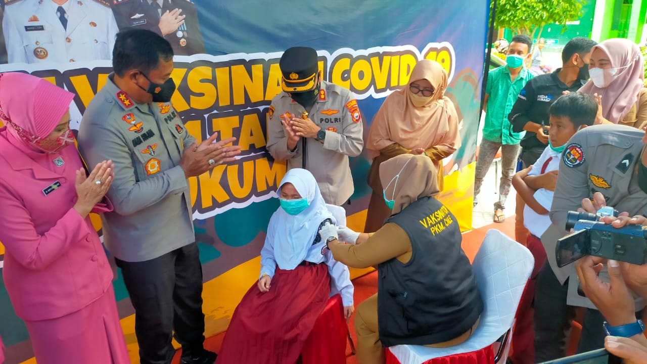 Kapolda Canangkan Vaksinasi Anak 6-11 Tahun