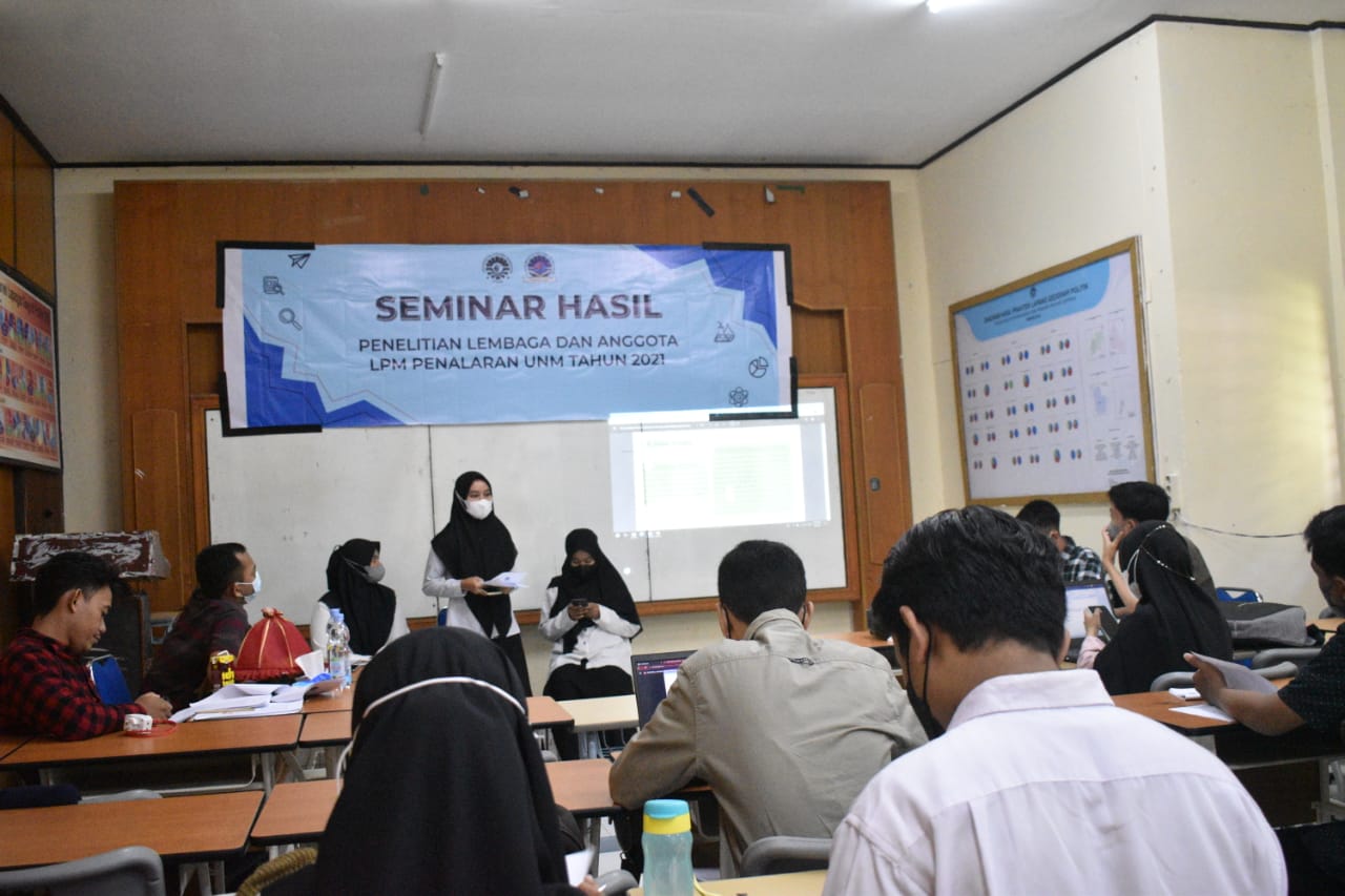 LPM Penalaran UNM Gelar Seminar  Hasil Penelitian Lembaga dan Anggota