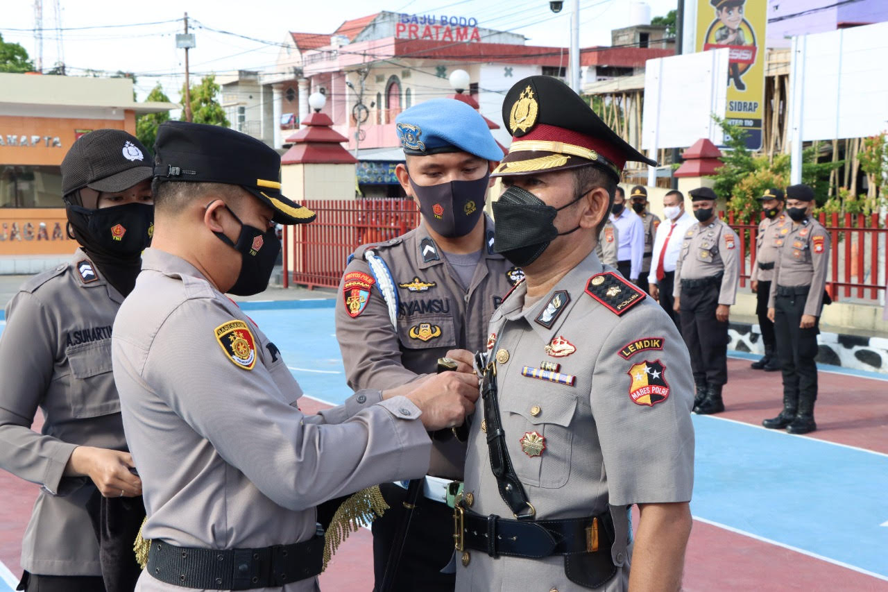 Kapolres Sidrap Pimpin Sertijab