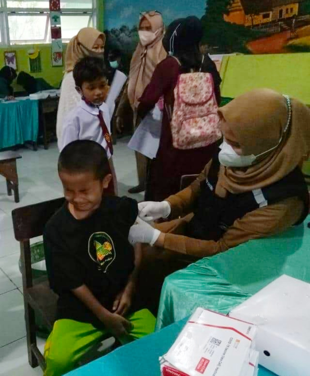 Vaksinasi Anak di Gowa Dikebut Hingga Pelosok