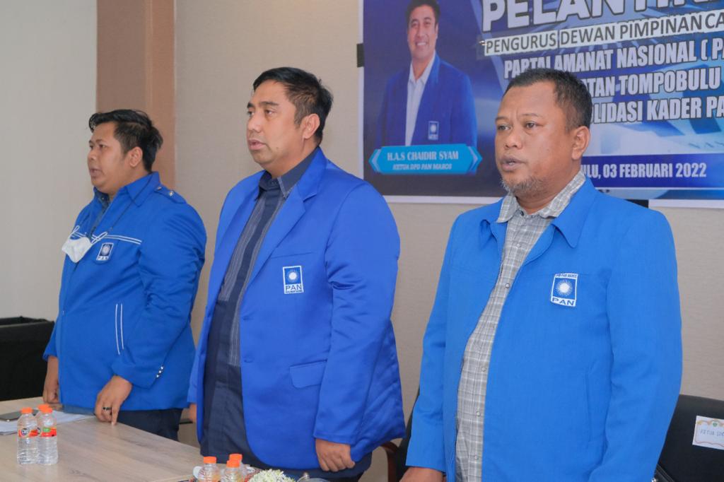 Chaidir Syam Lantik Ketua DPC PAN
