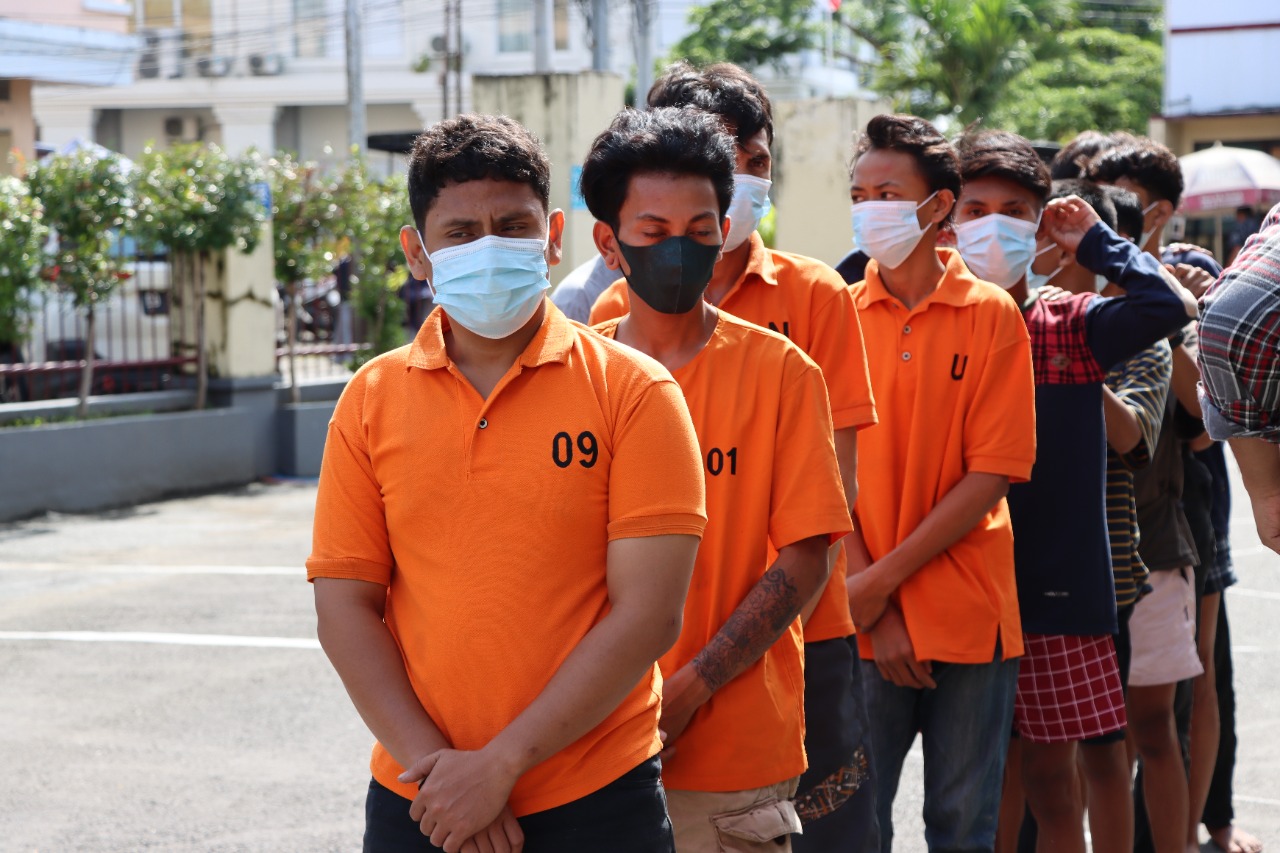 Serang Sekuriti, 13 Anggota Geng Motor Diamankan