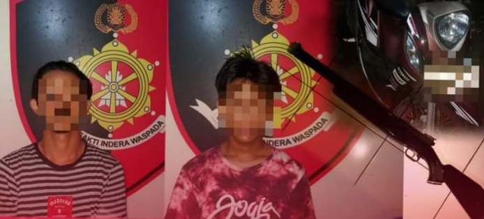 Ancam Pakai Senapan Angin, Warga Pelita Diringkus