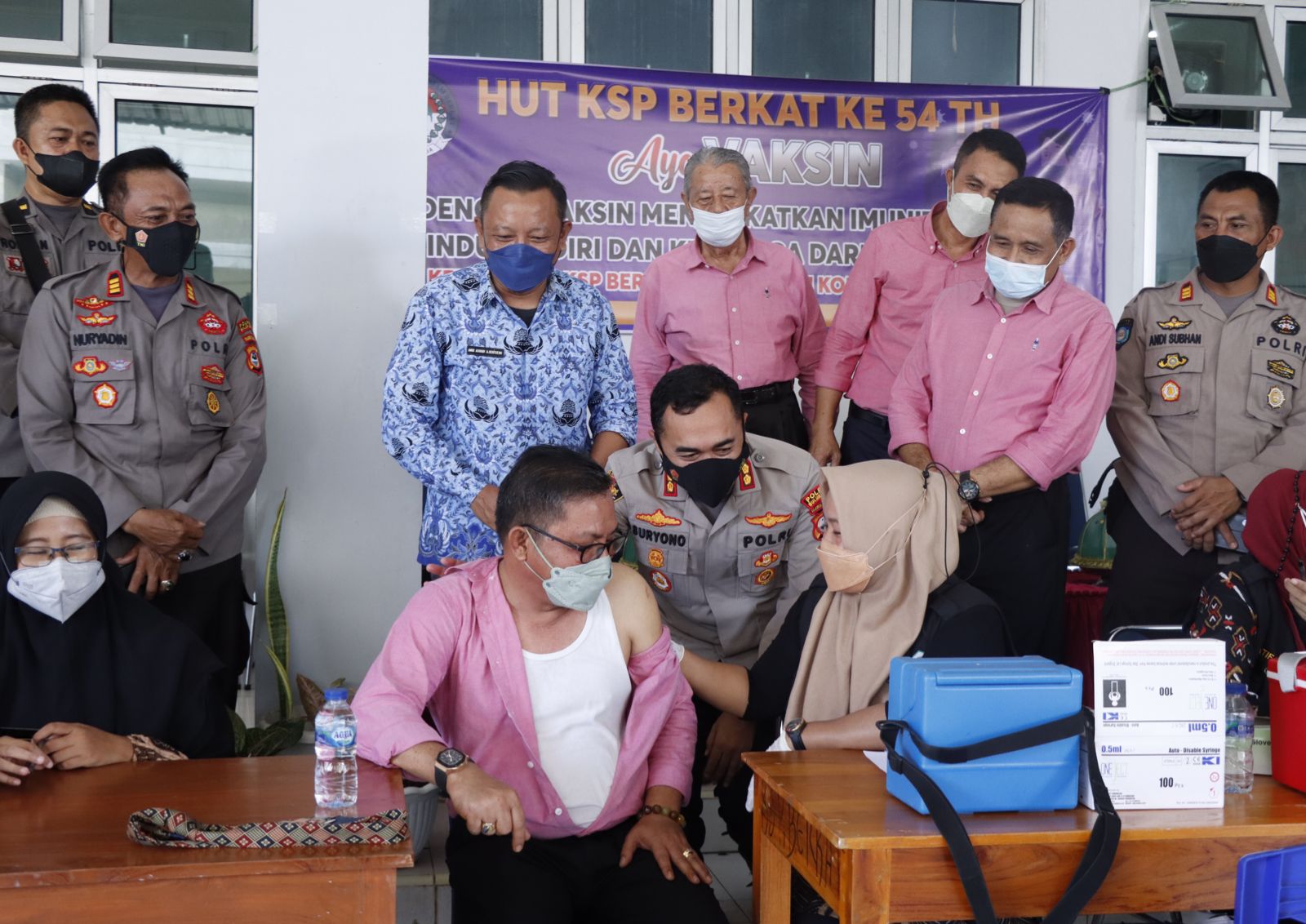 Hut KSP Berkat Bulukumba  Ke 54 Gelar Vaksinasi