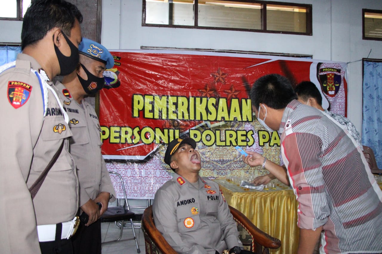 Cegah Personel Penyalahgunaan Narkoba, Polres Parepare Gelar Tes Urine
