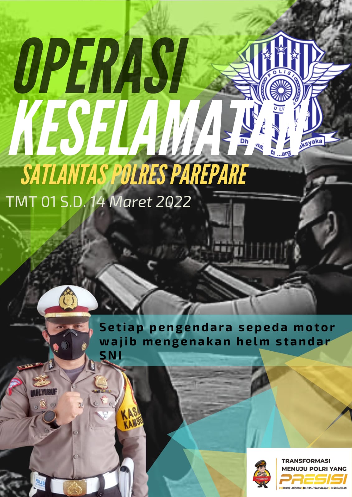 Satlantas Polres Parepare Gelar Operasi Keselamatan