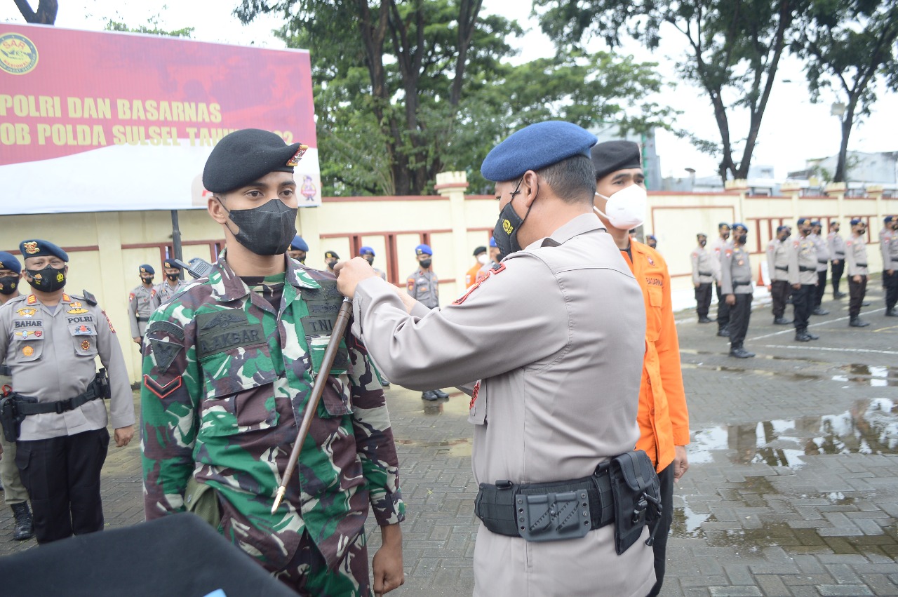 Brimob Gelar  Latihan SAR Gabungan