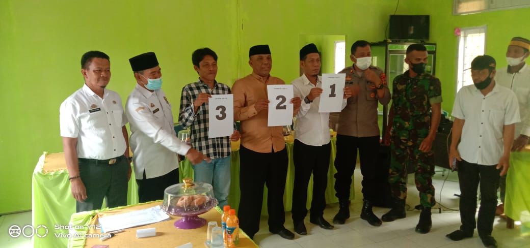 Kapolsek Pimpin Penetapan Nomor Urut Cakades