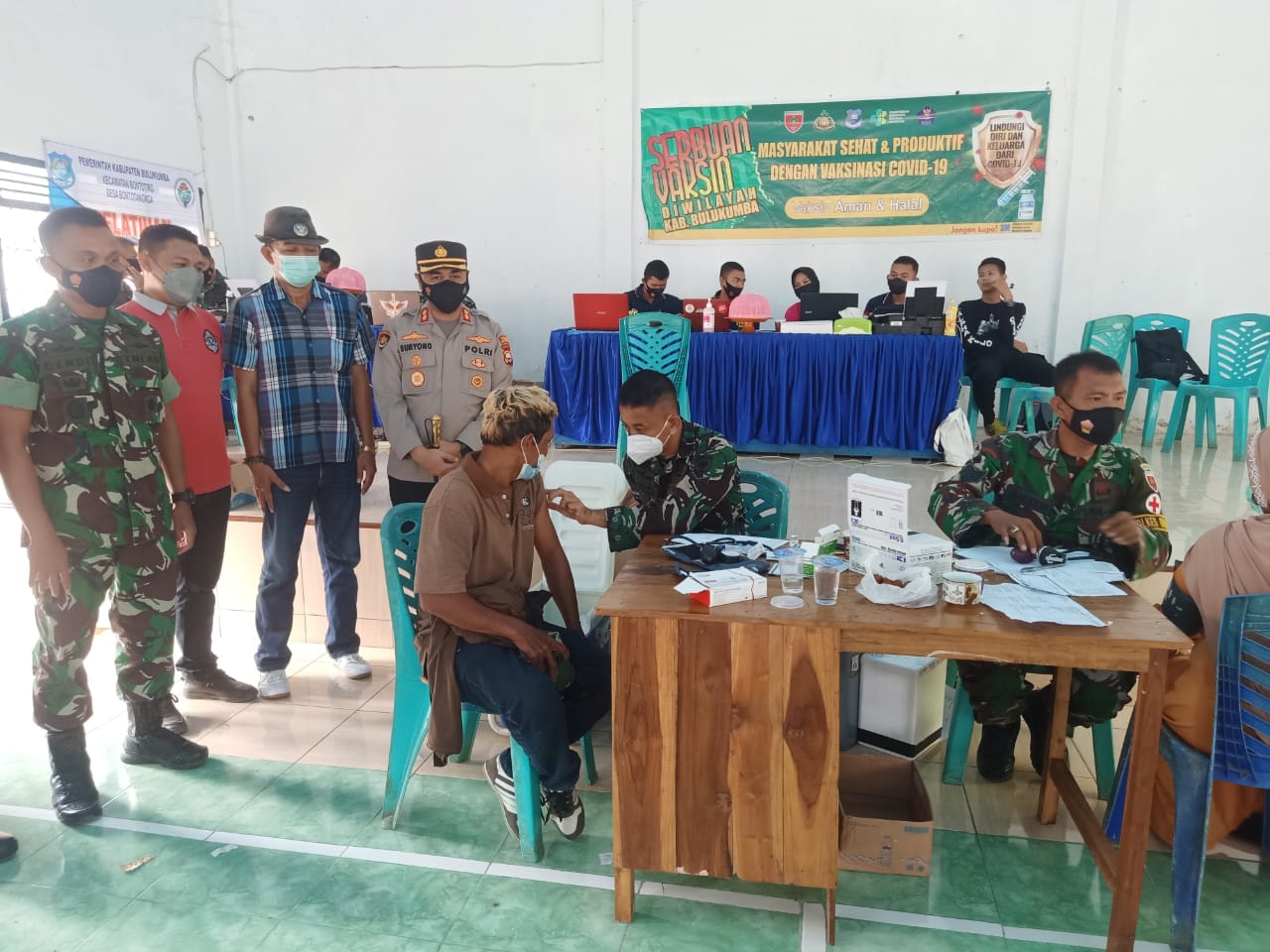 Kodim-Polres Gelar Serbuan Vaksinasi