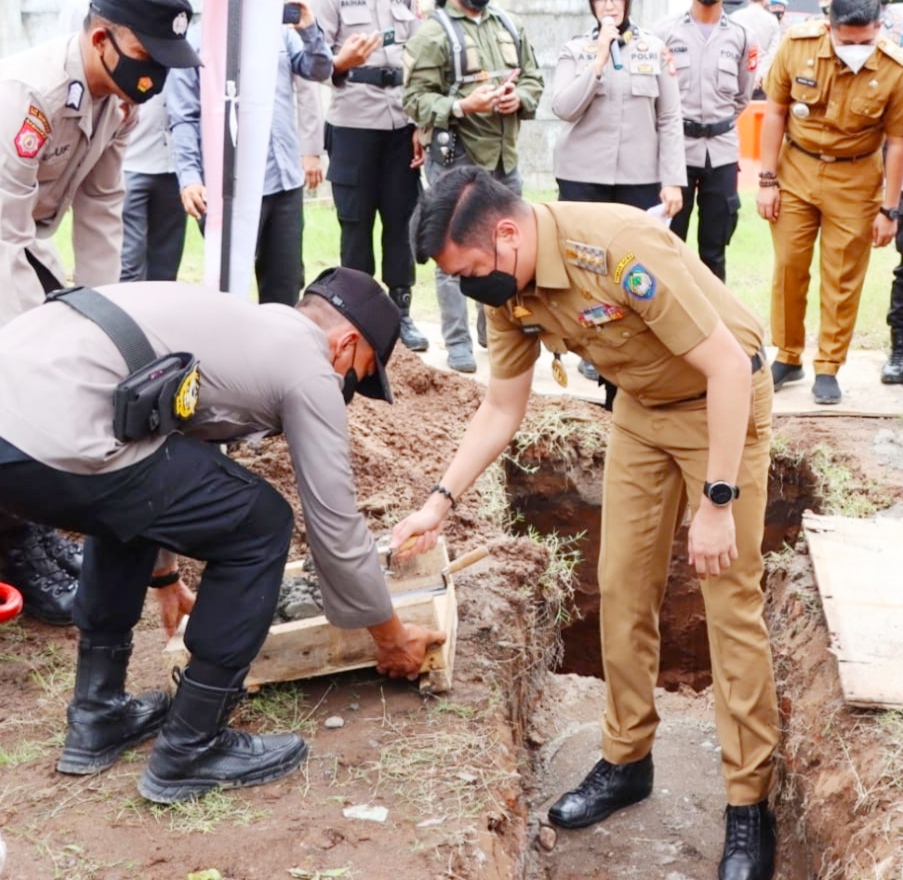 Polres Gowa Bangun Masjid Kapasitas 450 Jamaah