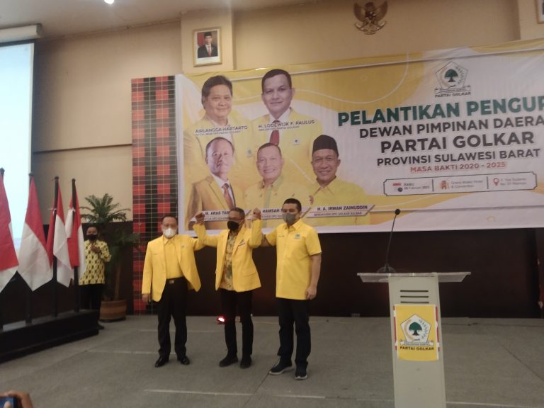 Erwin Aksa Lantik Pengurus DPD Golkar Sulbar