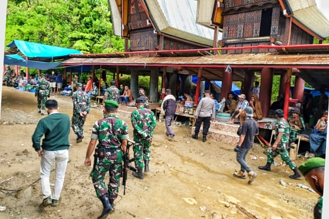 Polri-TNI Tegas,  Judi Sabung Ayam Dibubarkan Paksa