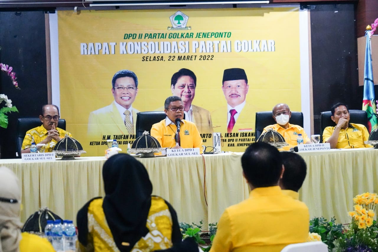 Golkar Jeneponto Dukung TP Maju Sebagai Cagub