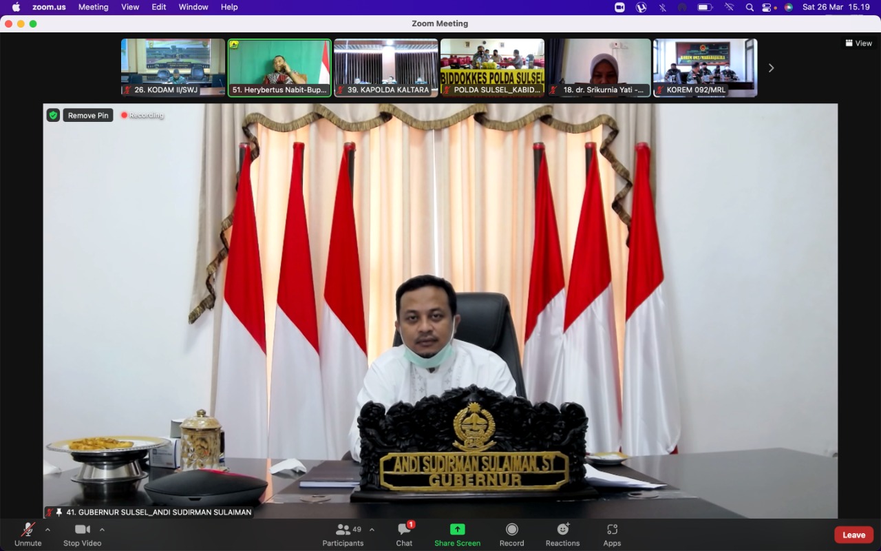 Gubernur Bilang Covid Sudah Melandai Sejak Sepekan