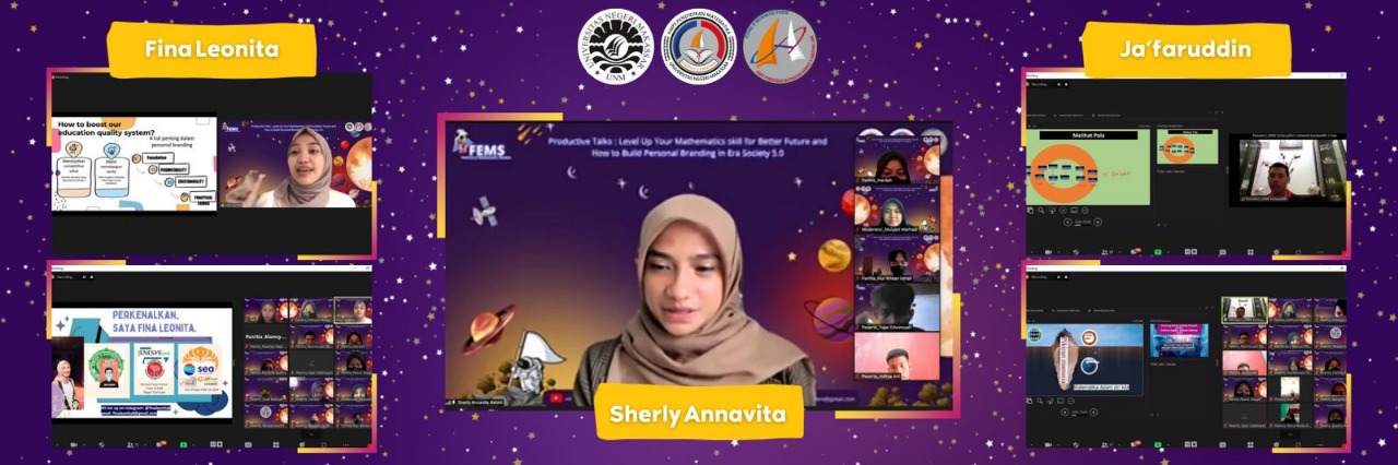 Webinar Nasional di FEMS 2022 HMPS Pendidikan Matematika Kampus V Parepare UNM