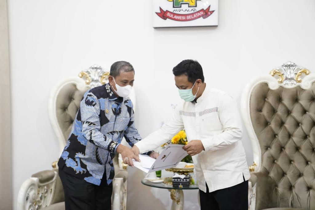 Bupati Wajo dan Ketua DPRD Temui Plt Gubernur Sulsel Undang Hadiri HJW ke 623