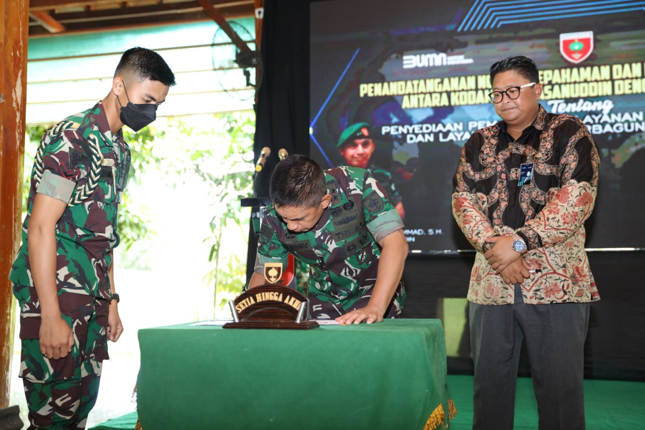 Kodam Hasanuddin Melaksanakan Kerja Sama dengan PT Bank Mandiri