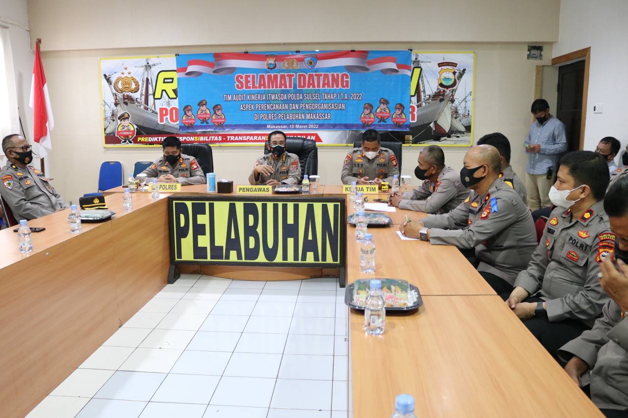 Polres Pelabuhan Makassar terima Kunker Irwasda Polda Sulsel