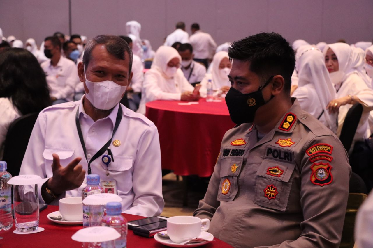 Kapolres Pelabuhan Makassar Hadiri Rakorsus 2022