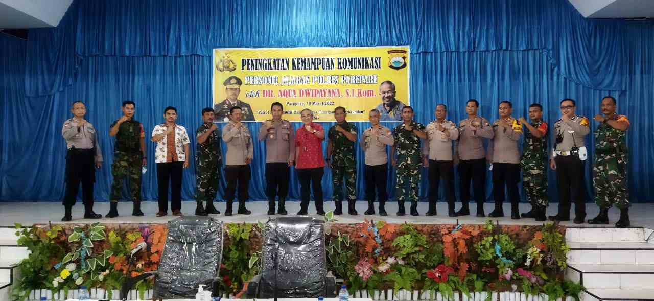 Sharing Komunikasi, Motivasi Dijajaran Anggota Polres dan Kodim 1405/Parepare