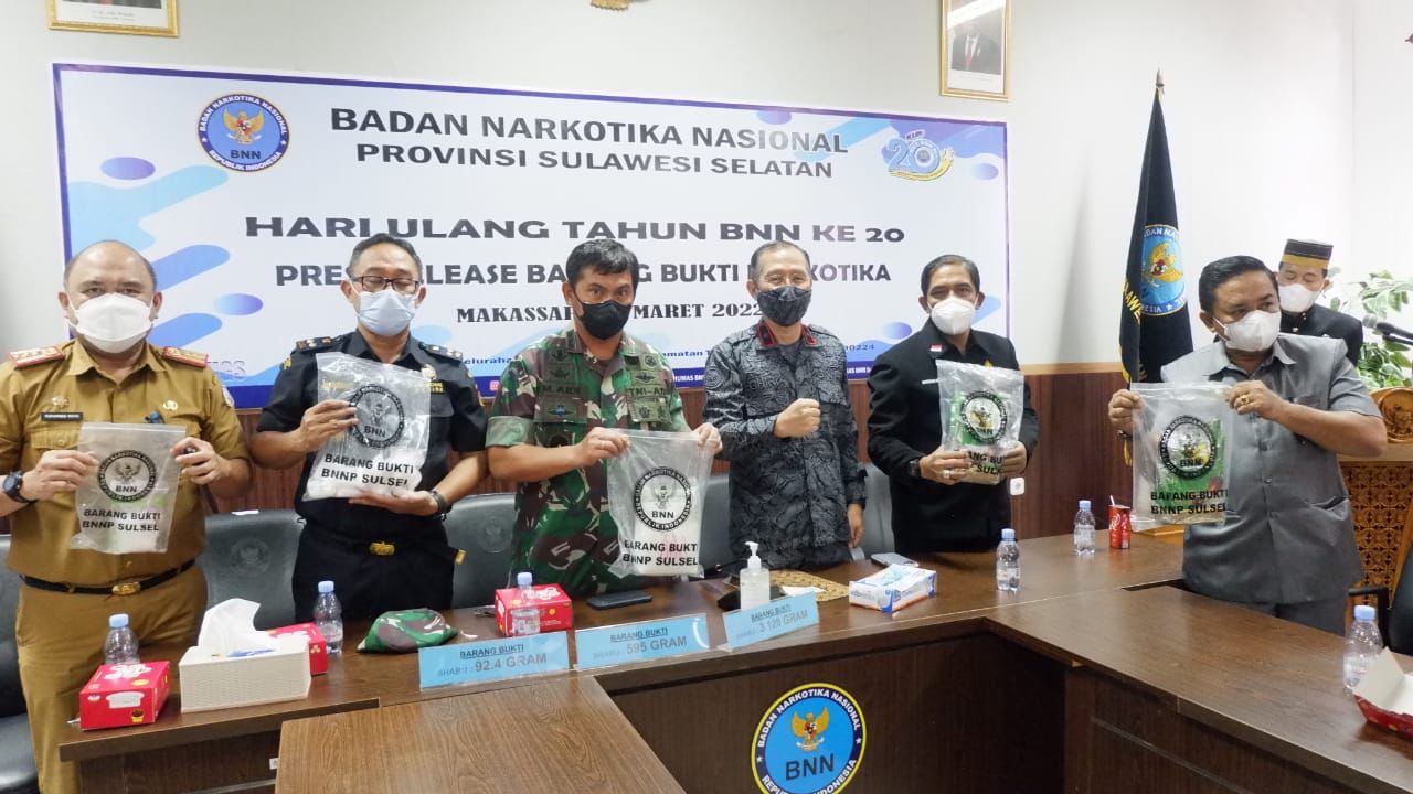 BNNP Sulsel Ungkap Sejumlah Kasus Narkoba