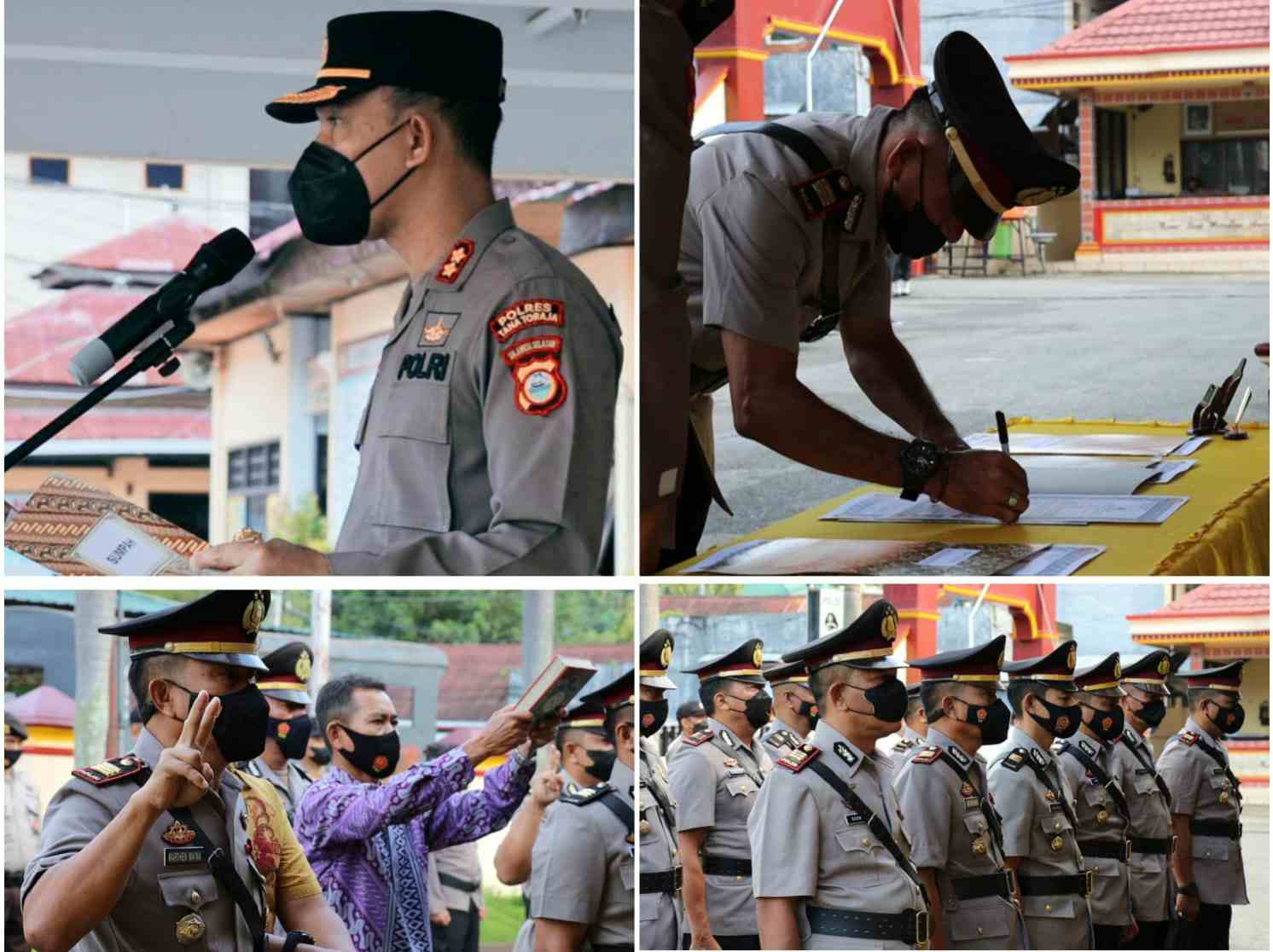 Enam PJU Pejabat Polres Tana Toraja Berganti