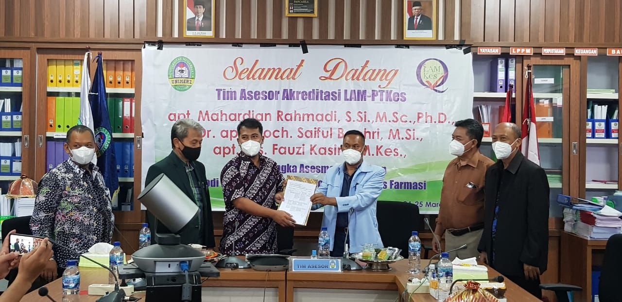 LAM-PTKES Asesmen Lapangan Luring  Akreditasi  Program Studi Profesi Apoteker Unimerz