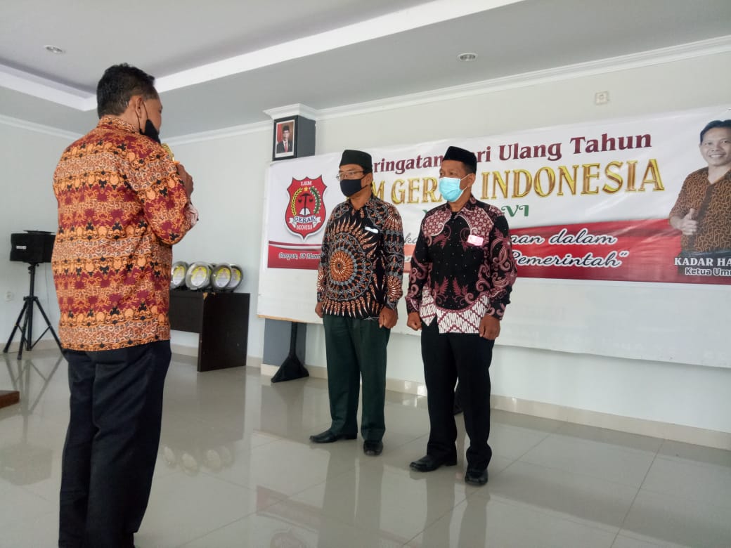 Hari Ulang Tahun LSM Gerak Indonesia ke VI Dirangkai dengan Pengukuhan Dua DPC