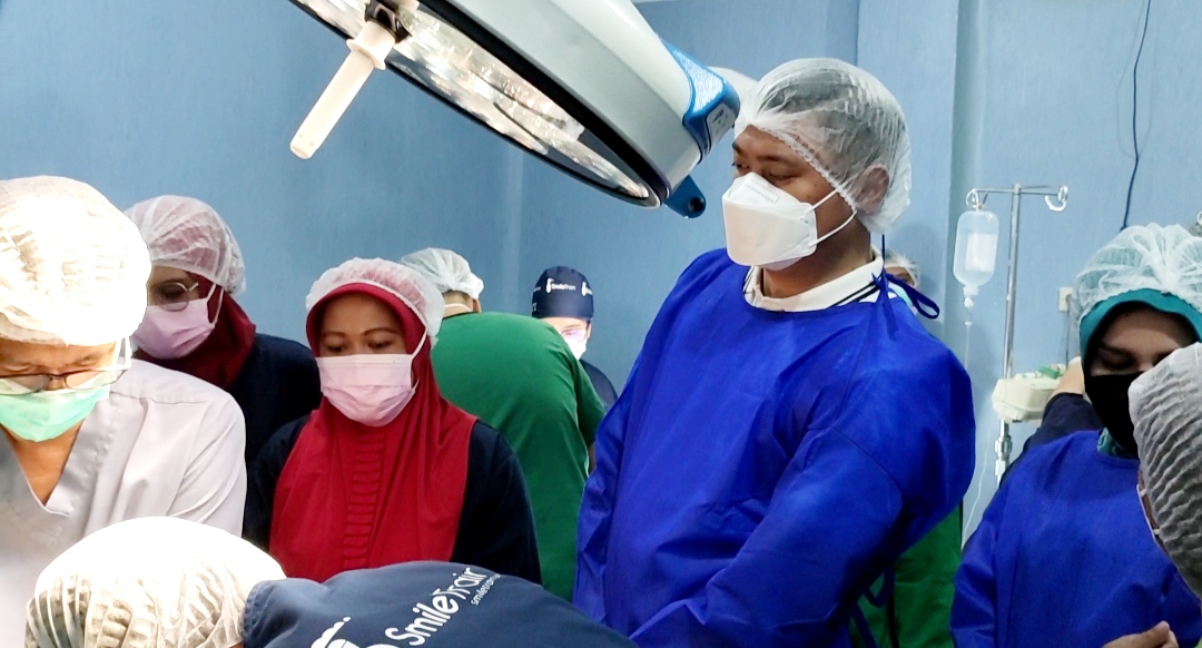 Lima Anak Dioperasi Gratis Celah Bibir di RSUD Syekh Yusuf