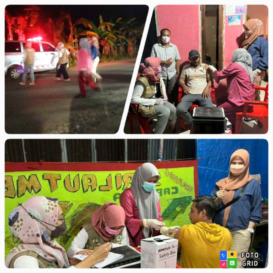 Puskesmas Pattalassang Door to Door Vaksinasi Warga
