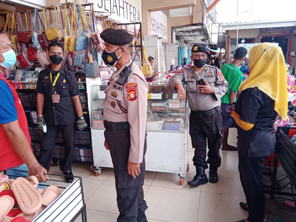 Polres Pelabuhan Makassar Terus Lakukan Patroli di Tempat Keramaian dan Sekolah Imbau Prokes