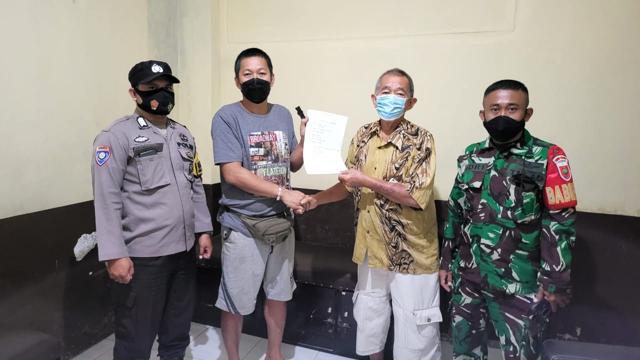 Bhabinkamtibmas Malimongan Tua Damaikan Warganya