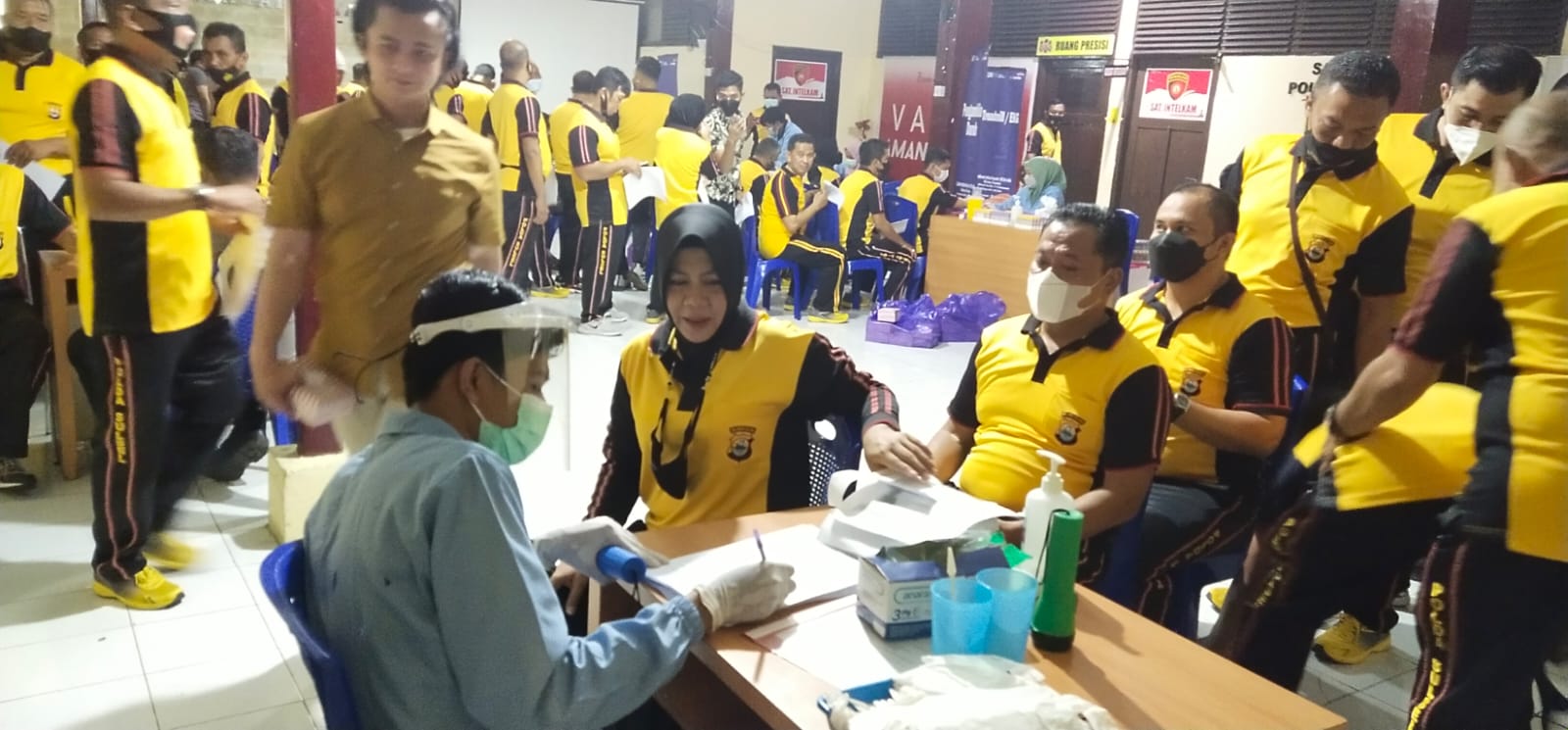 Polres Pelabuhan Makassar lakukan Rikkes Berkala dari Biddokkes Polda Sulsel